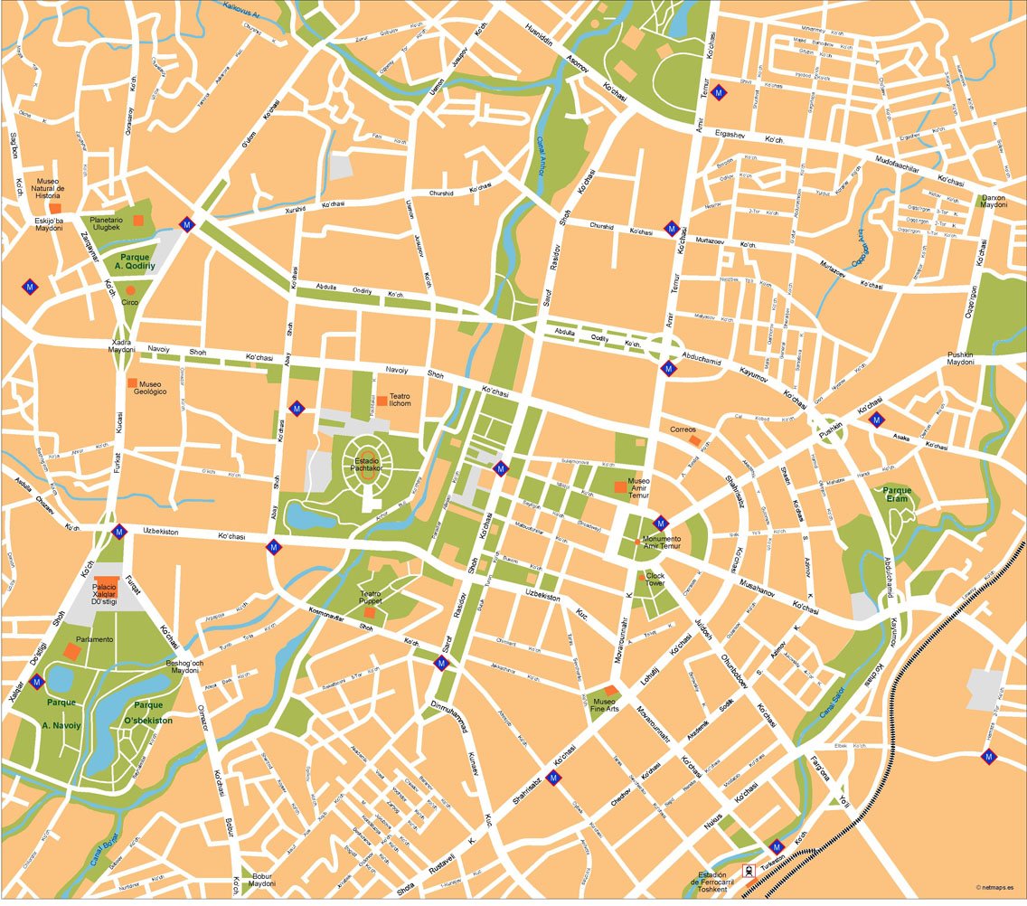 Tashkent Vector Map