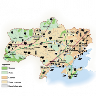 Ukraine Economic map
