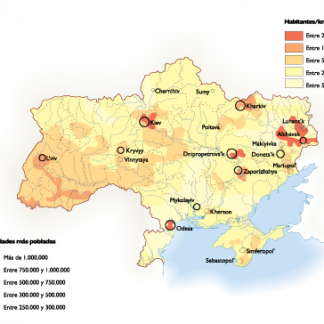 Ukraine Population map