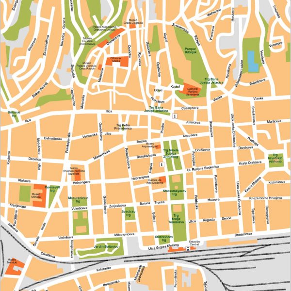Zagreb Vector Map