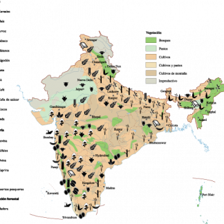 india Agricultural map