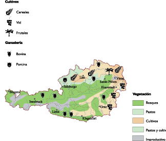 Austria Land Use map