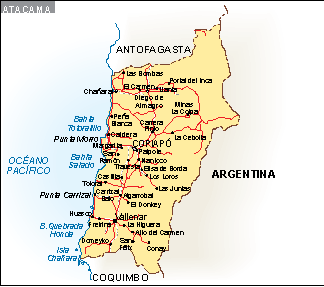 Mapa Atacama