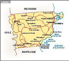 Mapa Chubut