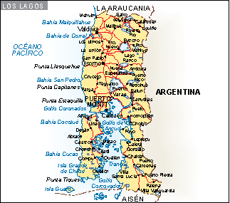 Mapa Los Lagos