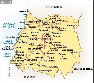 Mapa Maule