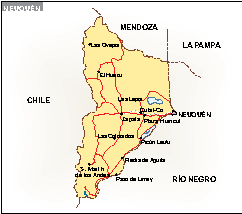 Mapa Neuquen