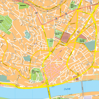 Bratislava Vector EPS Map