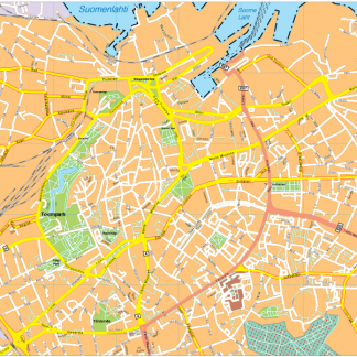 Tallin Vector EPS Map